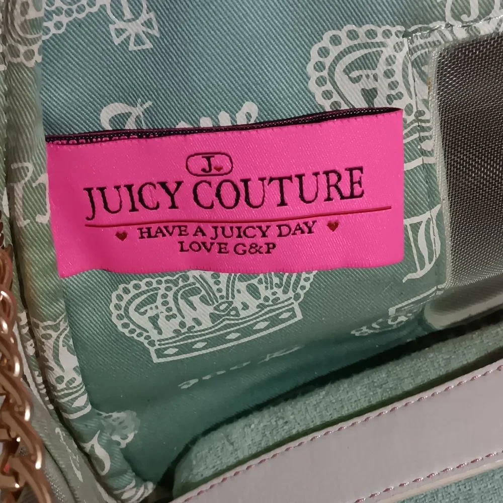 Rare Vintage Y2K Juicy Couture Spell Out Pet Dog Carrier Bag Teal.